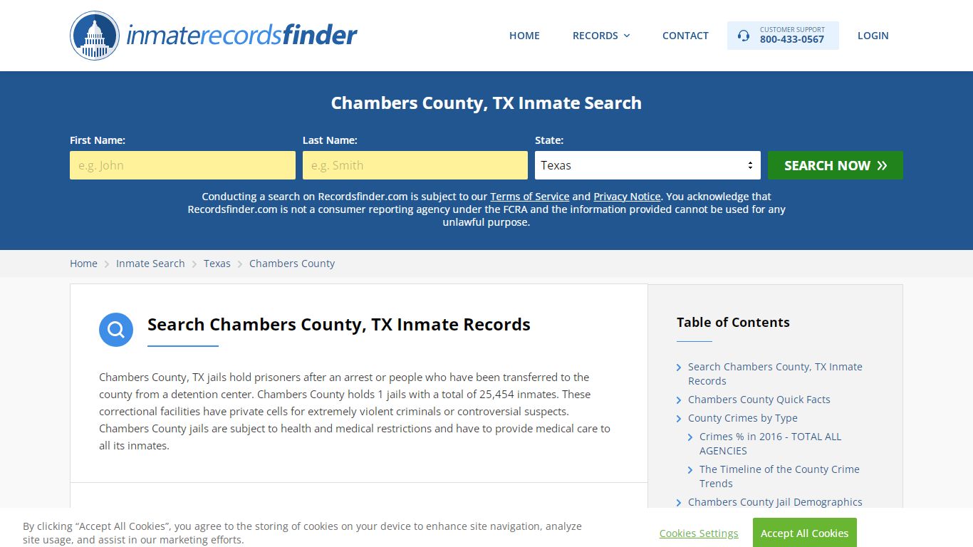 Chambers County, TX Inmate Lookup & Jail Records Online
